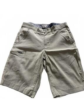 WEATHERPROOF Vintage Mens SZ 32Tan Khaki Performance Shorts Hiking GorpCore